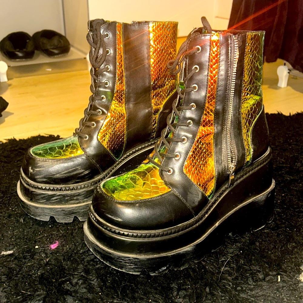 3inch Platform Rave Boots